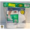 Image 1 : WHITE ANKLE SOCKS SIZE 12-16 PACK OF 6