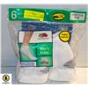 Image 1 : WHITE ANKLE SOCKS SIZE 12-16 PACK OF 6