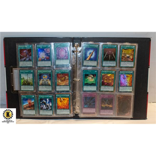 OCER 100 YU-GI-OH TCG COLLECTORS CARDS IN BINDER