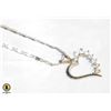 Image 1 : STERLING SILVER HEART PENDANT WITH CHAIN