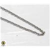 Image 1 : STERLING SILVER 16 INCH CHAIN LINK NECKLACE