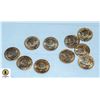 Image 1 : 10 MINI GOLD PLATED REPLICA MAXIMILLION COINS