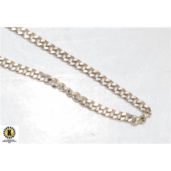 STERLING SILVER 20 INCH LINK STYLE CHAIN