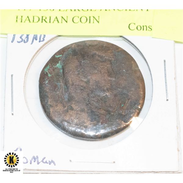 117-138 LARGE ANCIENT ROMAN HADRIAN COIN