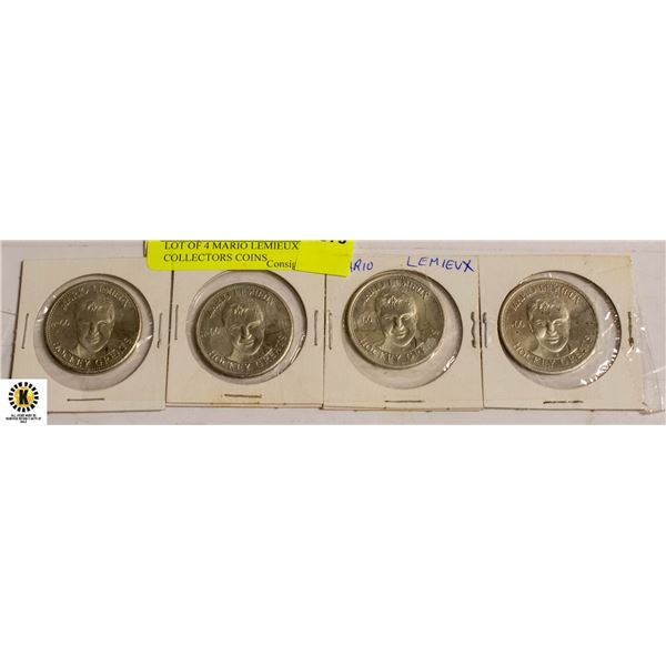 LOT OF 4 MARIO LEMIEUX COLLECTORS COINS