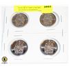 Image 1 : LOT OF 4 "2002 UNCIRCULATED 2002 50 CENT CANADIAN