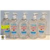 Image 1 : 5 PUMP BOTTLES OF HAND SANITIZER,443ML