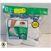 Image 1 : ANKLE WHITE SOCKS SIZE 6-12 PACK OF 6