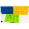 Image 1 : LOT OF 3 LEGO JELLO  / CHOCOLATE MOLDS
