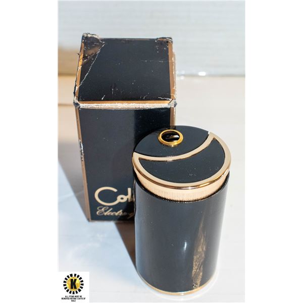 VINTAGE COLIBRI TABLE BUTANE LIGHTER BLACK MOLATRI