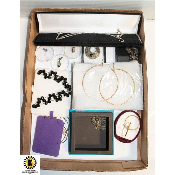 FLAT OF ASSORTED COSTUME JEWELRY