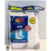 Image 1 : CREW SOCKS WHITE SIZE 12-16 PACK OF 6