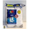 Image 1 : CREW SOCKS WHITE SIZE 12-16 PACK OF 6