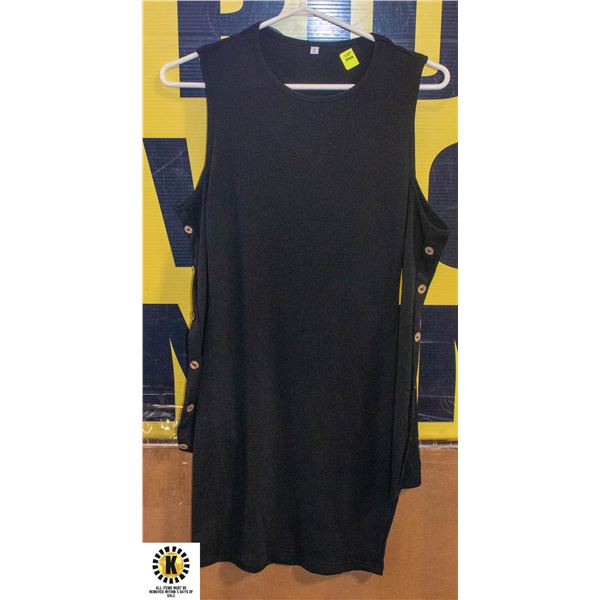 NEW WOMENS SMALL SHOULDERLESS LONG SLEEVE DRESS