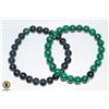 Image 1 : 2PCS NATURAL MALACHITE BEADED BRACELET NEW
