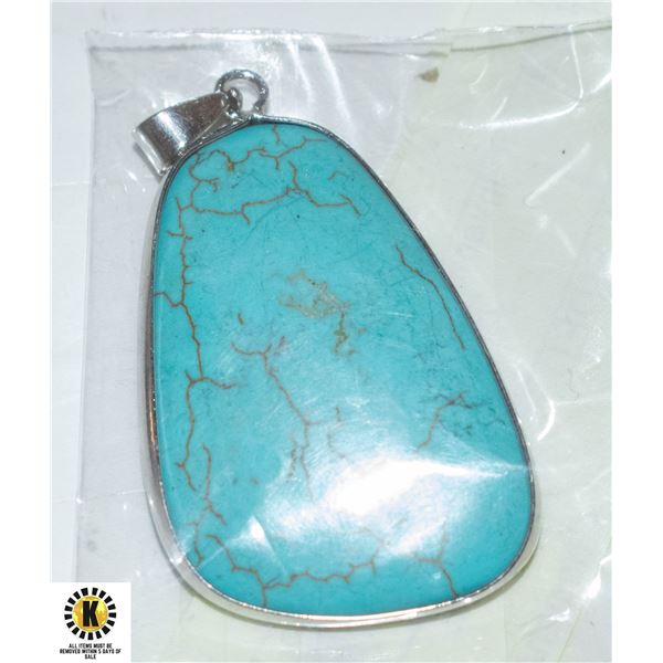 DOUBLE SIDED TURQUOISE PENDANT