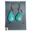 Image 1 : TURQUOISE TEARDROP EARRINGS NEW