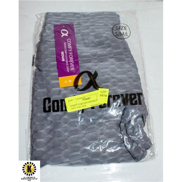 COMFY FOREVER TIKTOK LEGGINGS GREY SML NEW
