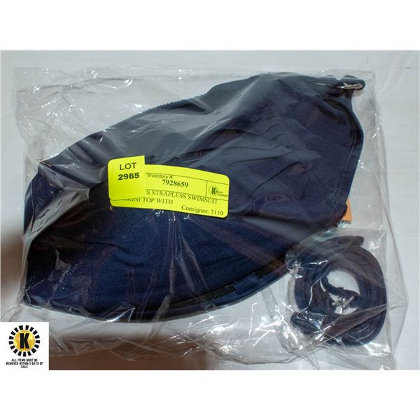 WOMENS STRAPLESS SWIMSUIT BIKINI TOP WITH