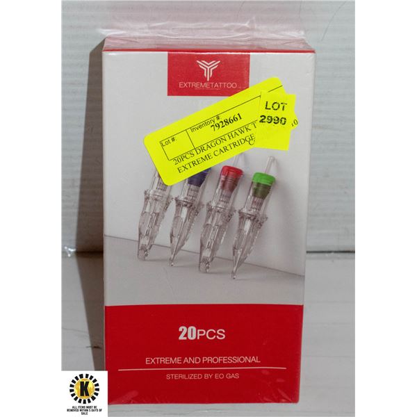 20PCS DRAGON HAWK TATTOO EXTREME CARTRIDGE NEW