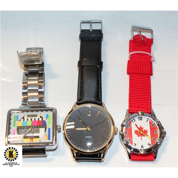 3 MENS ESTATE WATCHES TOGETHER-ESTATE