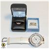Image 1 : 2 ESTATE RINGS IN BOXES & LADIES QUARTZ WATCH-