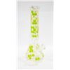 Image 1 : NEW 14" GREEN & CLEAR HONEYCOMB BEAKER BONG