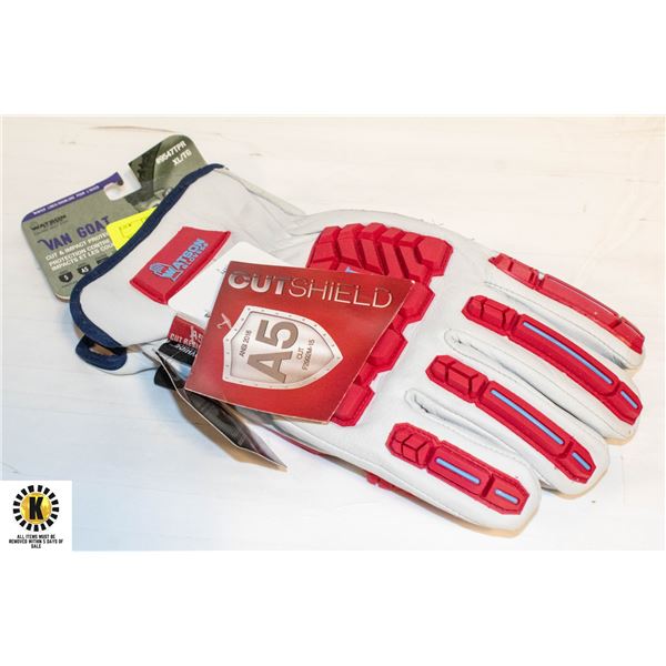 VAN GOAT CUT/IMPACT PROTECTION GLOVES SIZE XLG