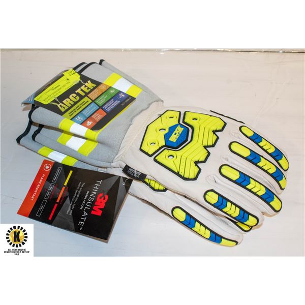 WINTER LINED BDG ARC TEK GLOVES SIZE XL