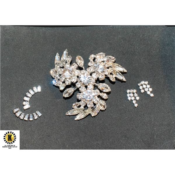 VINTAGE 1950'S SHERMAN SIGNED BROOCH