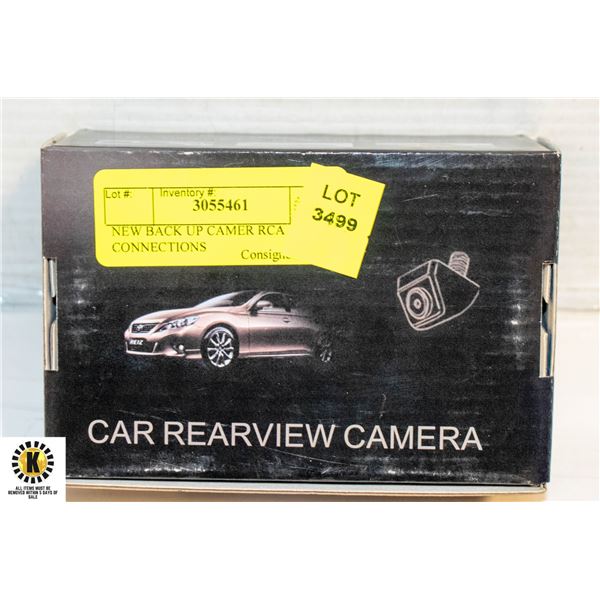 NEW BACK UP CAMER RCA CONNECTIONS