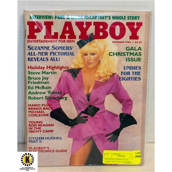 SUZANNE SOMERS GALA CHRISTMAS ISSUE PLAYBOY