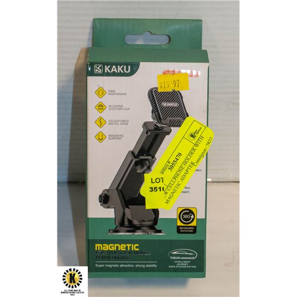 NEW CELLPHONE HOLDER WITH MAGNETIC ADAPTER