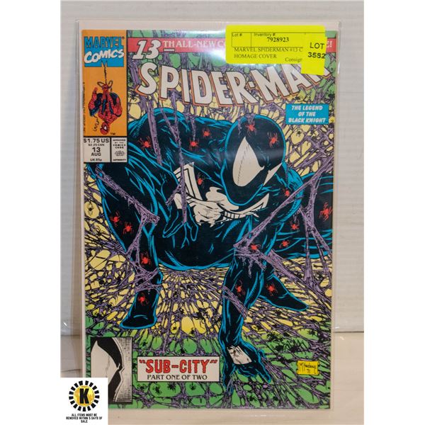 MARVEL SPIDERMAN #13 COMIC, HOMAGE COVER