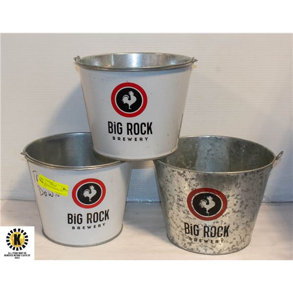 3PCS BIG ROCK BREWING ICE BUCKET