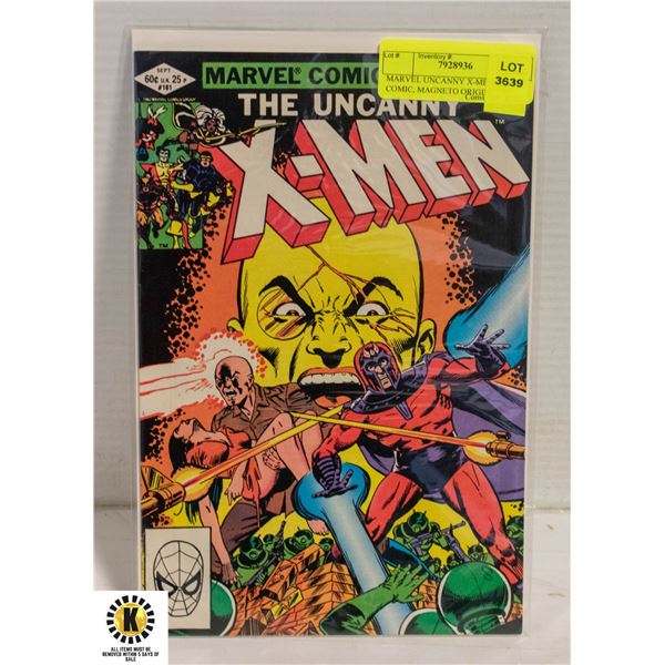 MARVEL UNCANNY X-MEN #161 COMIC, MAGNETO ORIGIN