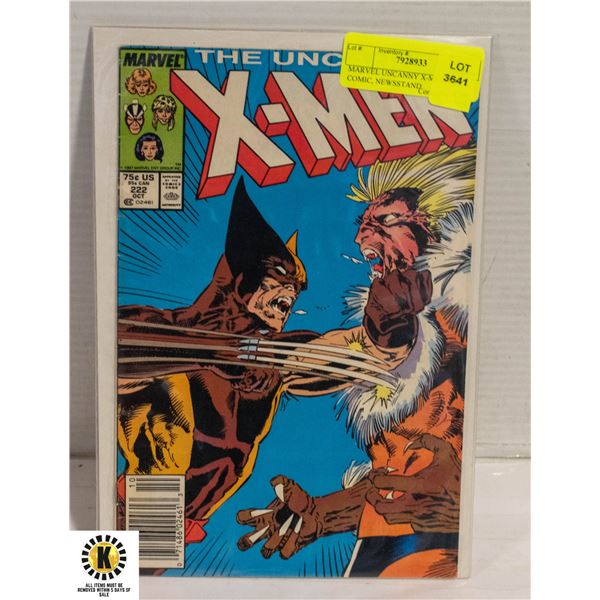 MARVEL UNCANNY X-MEN #222 COMIC, NEWSSTAND