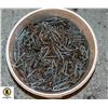 Image 1 : LARGE BUCKET OF GALVANIZED FENCE STAPLE