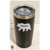 Image 1 : NEW PAPA BEAR METAL DRINKING COFFEE TUMBLER WITH