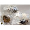 Image 1 : 3 GEMSTONE DENDRITIC OPAL 925 SILVER PLATED
