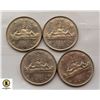 Image 1 : 4 CANADIAN 1968 ONE DOLLAR COINS