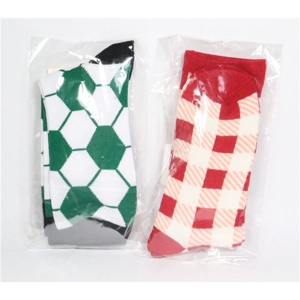 2 NEW PAIRS MENS FUN SOCKS