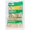 Image 1 : 2 NEW PACKS OF BAMBOO CLOTHES PINS