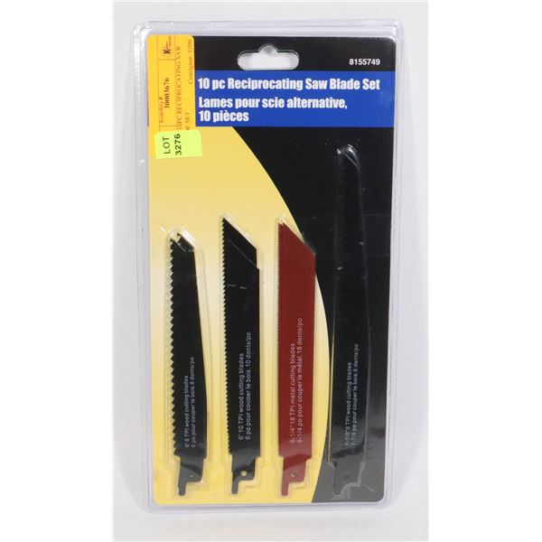 NEW 10PC RECIPROCATING SAW BLADE SET