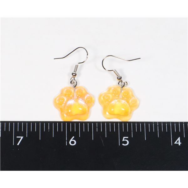 NEW PAW PRINT DROP EARRINGS