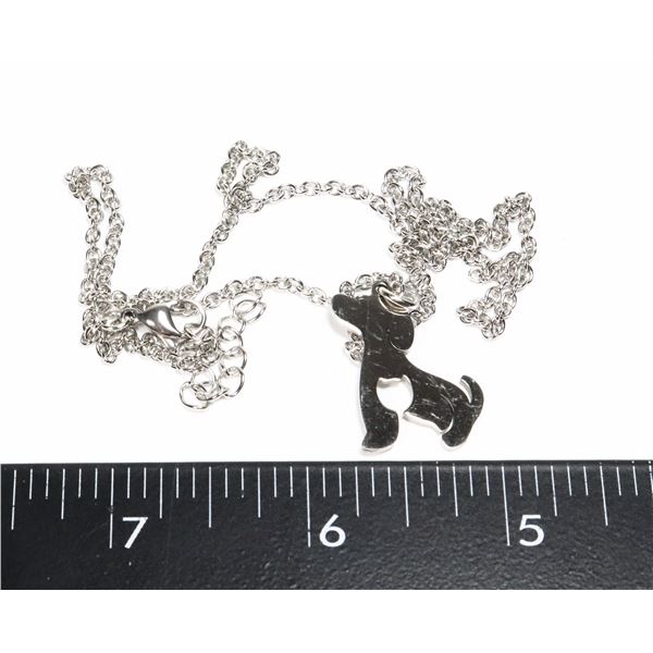 NEW SILVER TONE ANIMAL CHARM WITH CHAIN