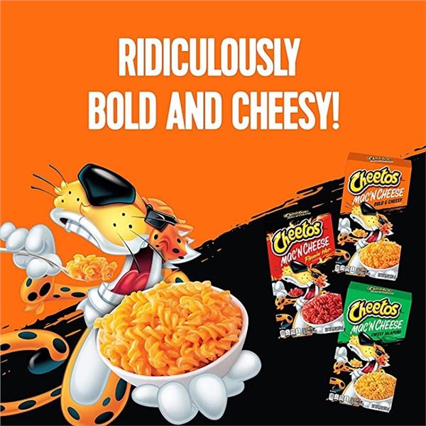 6 BOXES OF CHEETOS MAC AND CHEESE BOLD & CHEESY