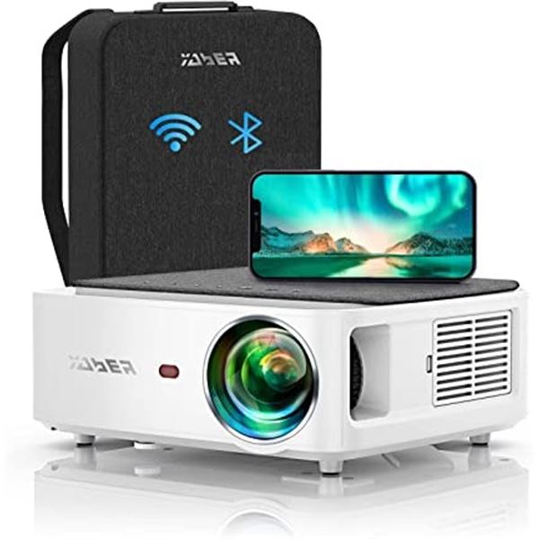 NEW YABER V6 1080P PROJECTOR IN WHITE - 5G WIFI,