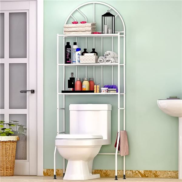 NEW REPACK 3 TIER OVER THE TOILET STORAGE SHELF