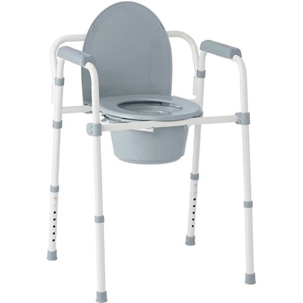 NEW MEDLINE GUARDIAN 3  IN 1 STEEL COMMODE